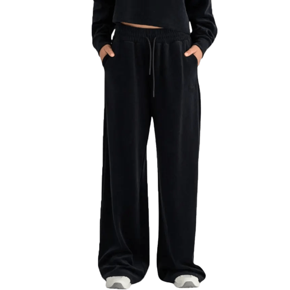 VELVET WIDE LEG PANTS