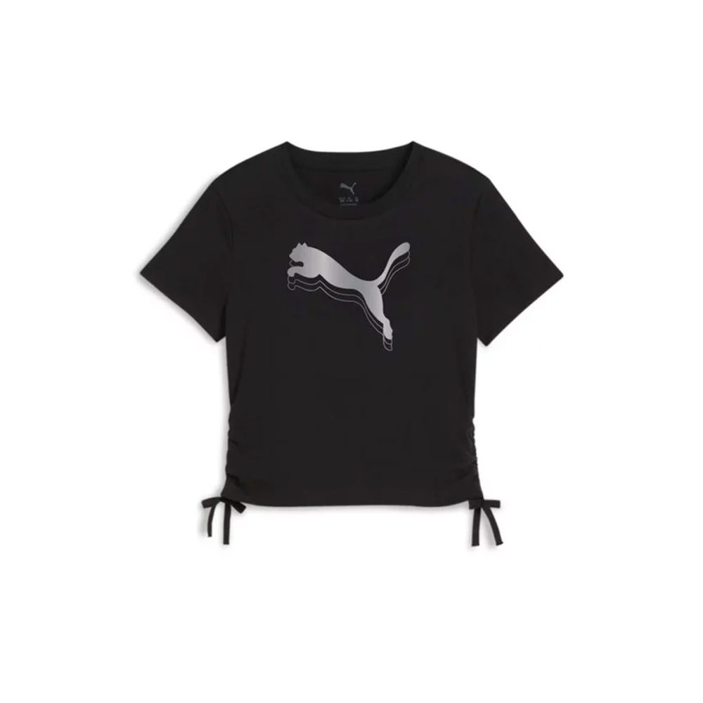 METALLIC KNOTTED TEE