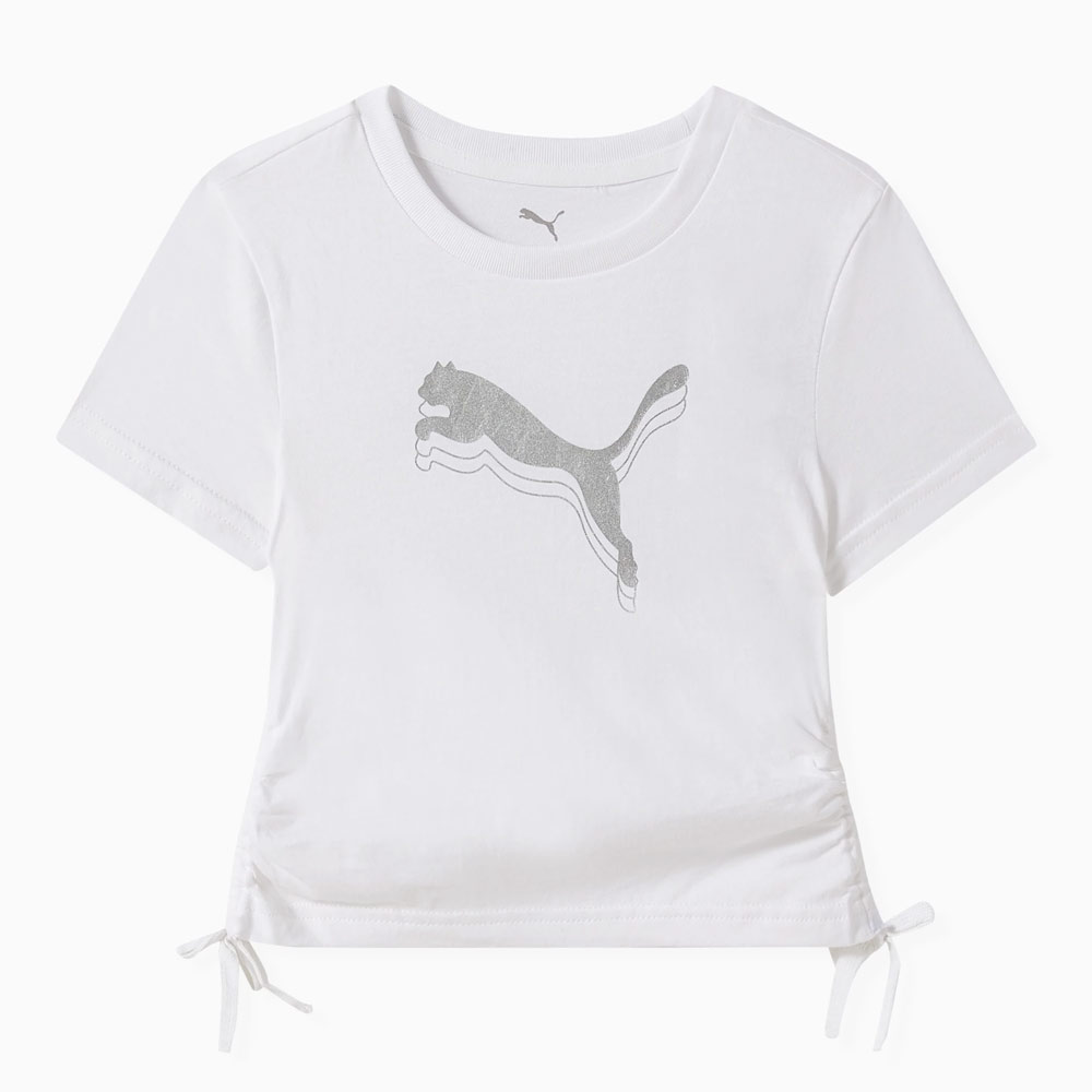 METALLIC KNOTTED TEE