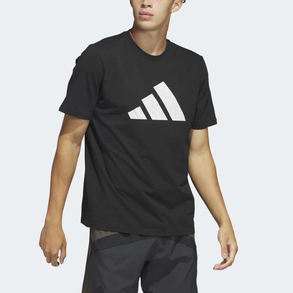 Adidas linear mesh t shirt hot sale