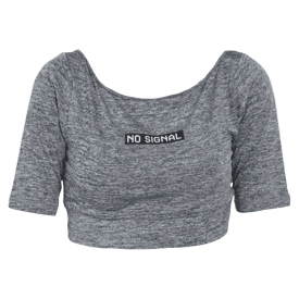 NO SIGNAL CROP TOP